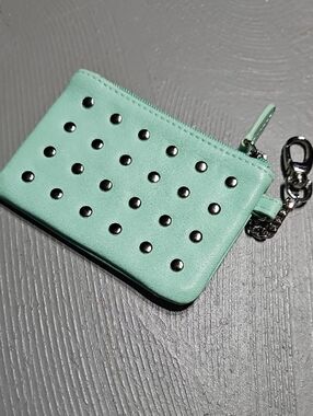 MICHE Mint Green Studded Women's Coin Purse Wallet Vintage